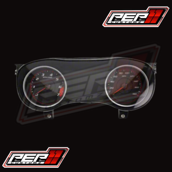 Dodge Charger Daytona Edition Gauge Face; 180 MPH; Black