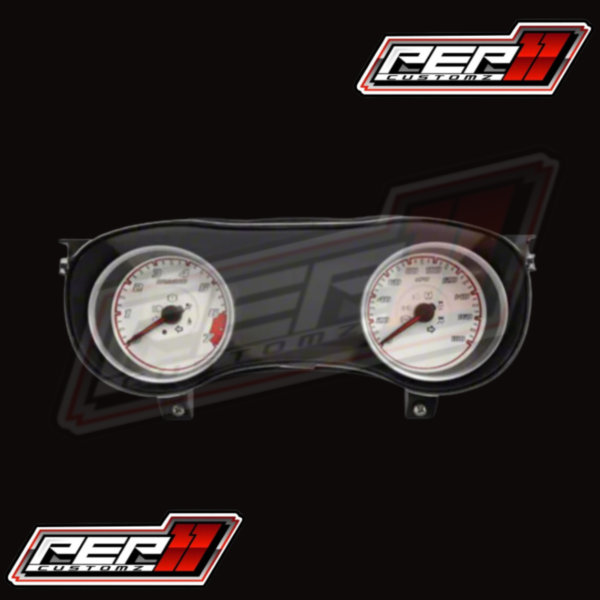Dodge Charger Daytona Edition Gauge Face; 180 MPH; White