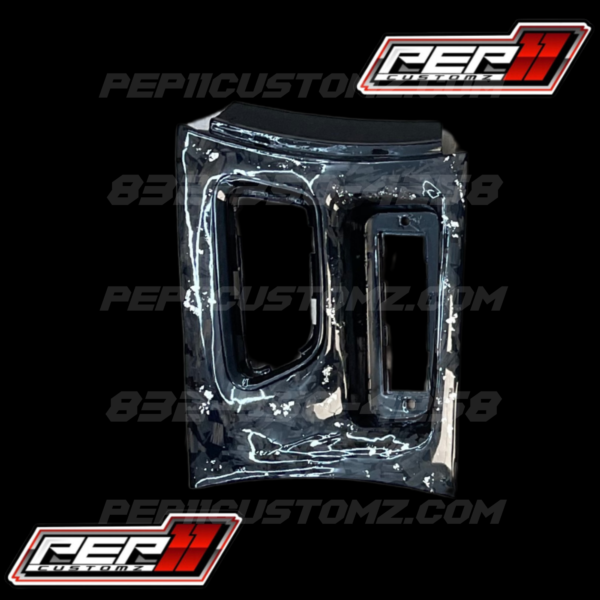Charger Forged Carbon Fiber Dash Cover Set With White Flakes - Image 3