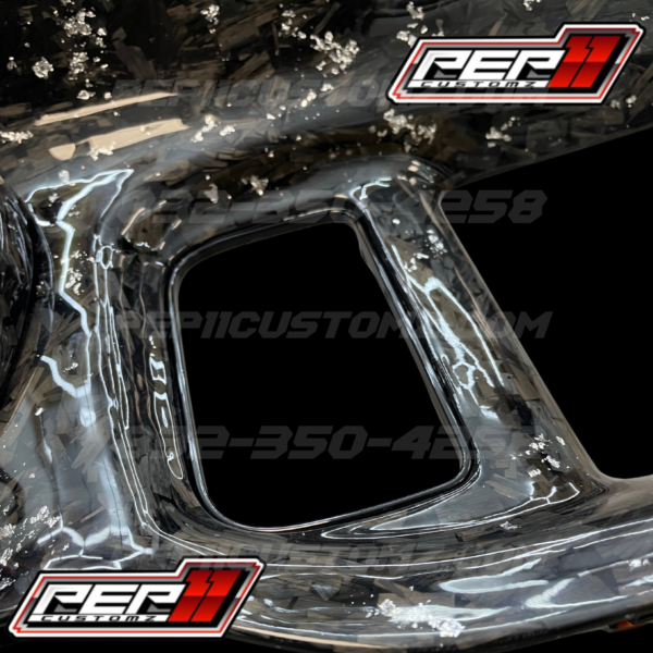 Charger Forged Carbon Fiber Dash Cover Set With White Flakes - Image 5