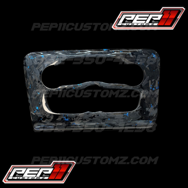 Charger Forged Carbon Fiber Dash Cover Set With Blue Flakes - Image 4