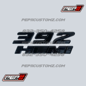 392 Hemi Black emblems