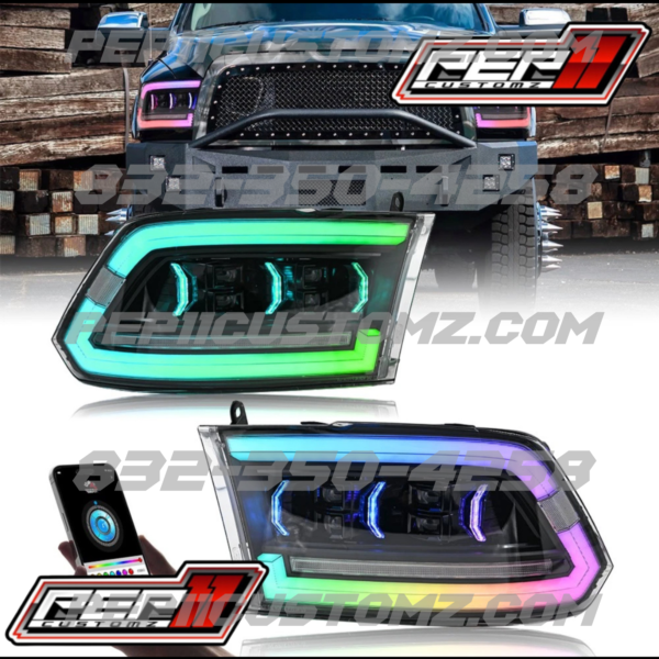 RAM 1500 2009-2018 RGB LED HEADLIGHTS