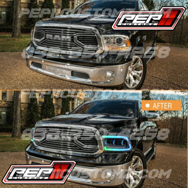 RAM 1500 2009-2018 RGB LED HEADLIGHTS - Image 3