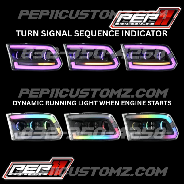 RAM 1500 2009-2018 RGB LED HEADLIGHTS - Image 6