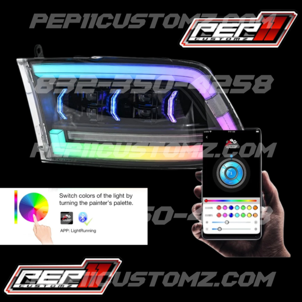 RAM 1500 2009-2018 RGB LED HEADLIGHTS - Image 8