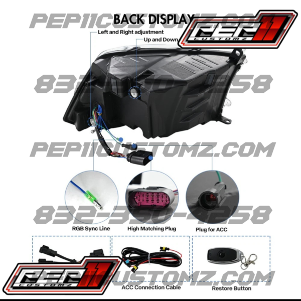 RAM 1500 2009-2018 RGB LED HEADLIGHTS - Image 10