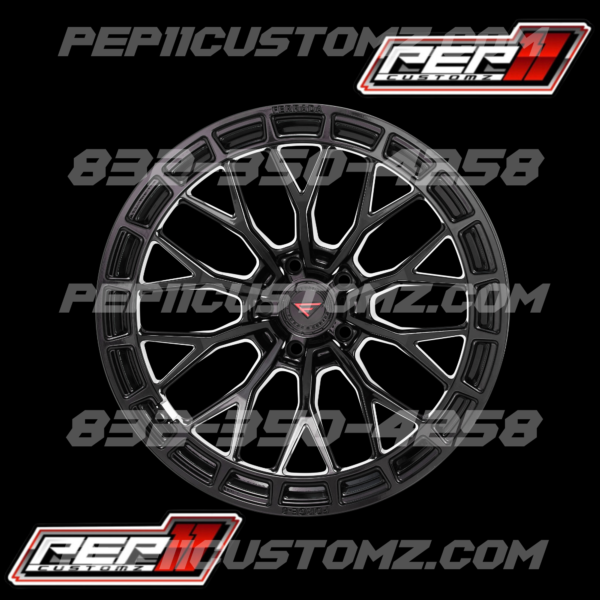 Ferrada FR12 Rims 20"x11" Widebody Rims Obsidian Black Set of 4 - Image 2