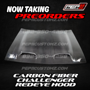 **PRESALE** Challenger Carbon Fiber Redeye Hood 15+ *WE DO NOT OFFER SHIPPING FOR HOOD*
