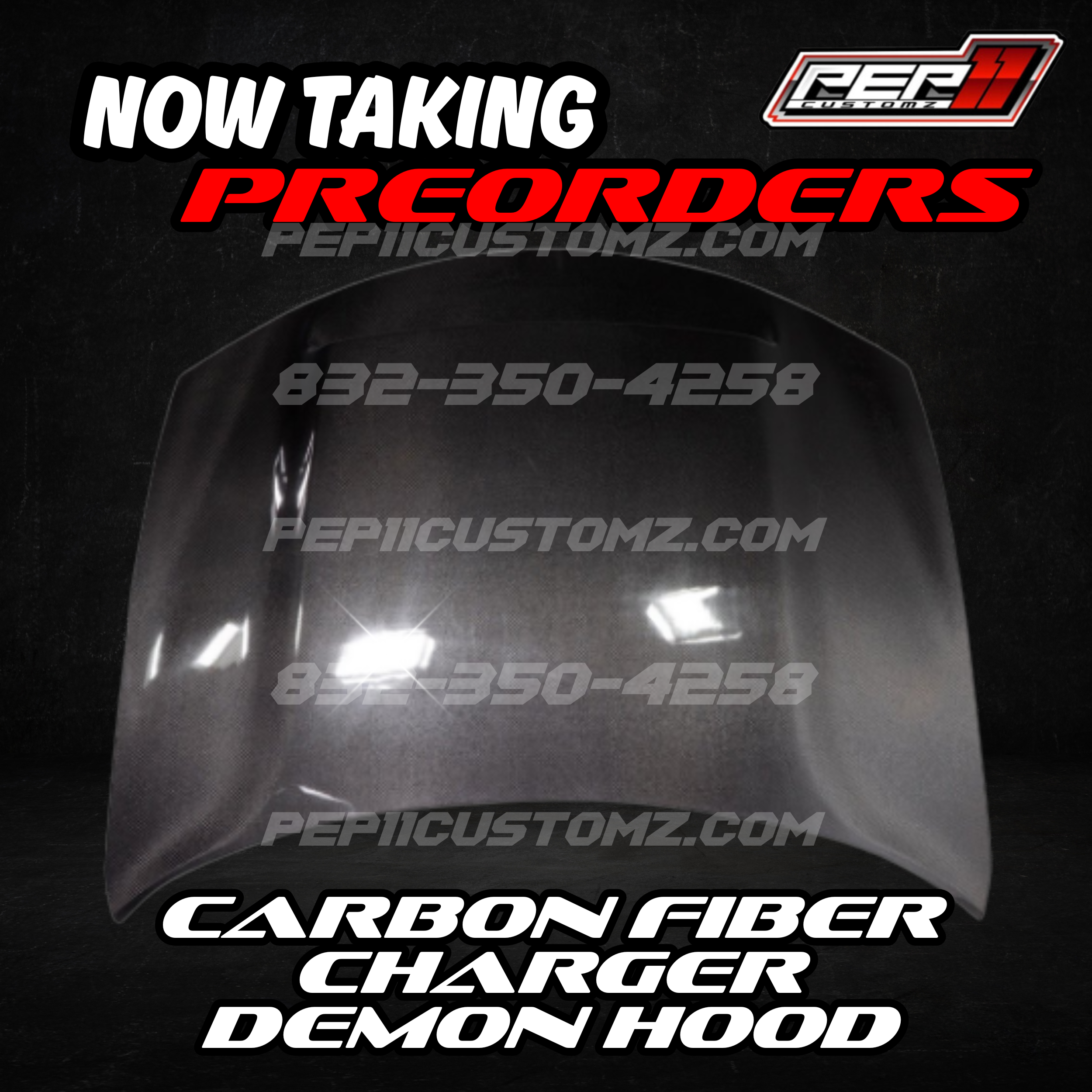 Charger Carbon Fiber Demon Hood 15+ *WE DO NOT OFFER SHIPPING FOR HOODS OR BUMPERS*