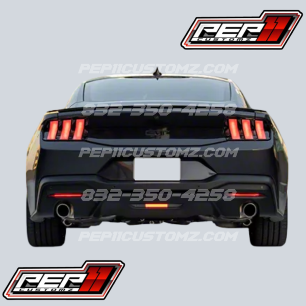 2024-2025 Mustang Rear Smoked Clear Tail Lights - Image 2