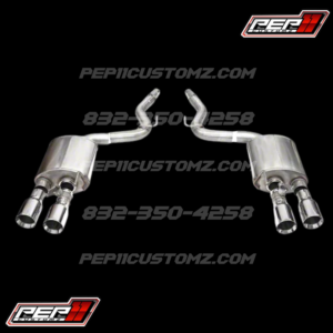 Corsa Performance Sport Valved Cat-Back Exhaust with Straight Cut Polished Tips MUSTANG Dark Horse 2024-25