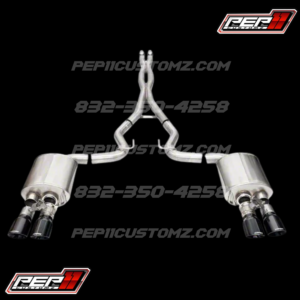 Corsa Performance Xtreme Valved Cat-Back Exhaust with Pro-Series Black Tips 24-25 Mustang GT Fastback w/ Active Exhaust