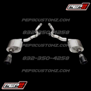 Corsa Performance Sport Axle-Back Exhaust with Black Tips 24-25 Mustang GT Convertible w/o Active Exhaust /