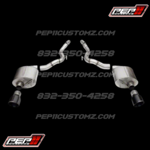 Corsa Performance Sport Axle-Back Exhaust with Black Tips 24-25 Mustang GT Convertible w/o Active Exhaust /