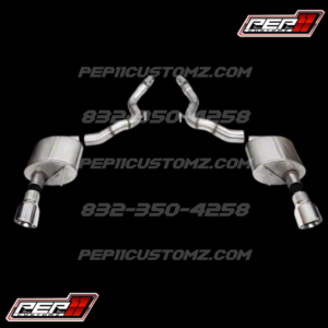 Corsa Performance Sport Axle-Back Exhaust with Polished Tips 24-25 Mustang GT Convertible w/o Active Exhaust /