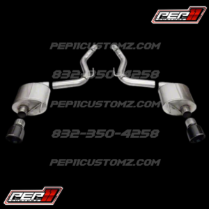 Corsa Performance Touring Axle-Back Exhaust with Black Tips 24-25 Mustang GT Fastback w/o Active Exhaust /