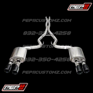 Corsa Performance Xtreme Valved Cat-Back Exhaust with Straight Cut Black Tips MUSTANG Dark Horse 2024-25