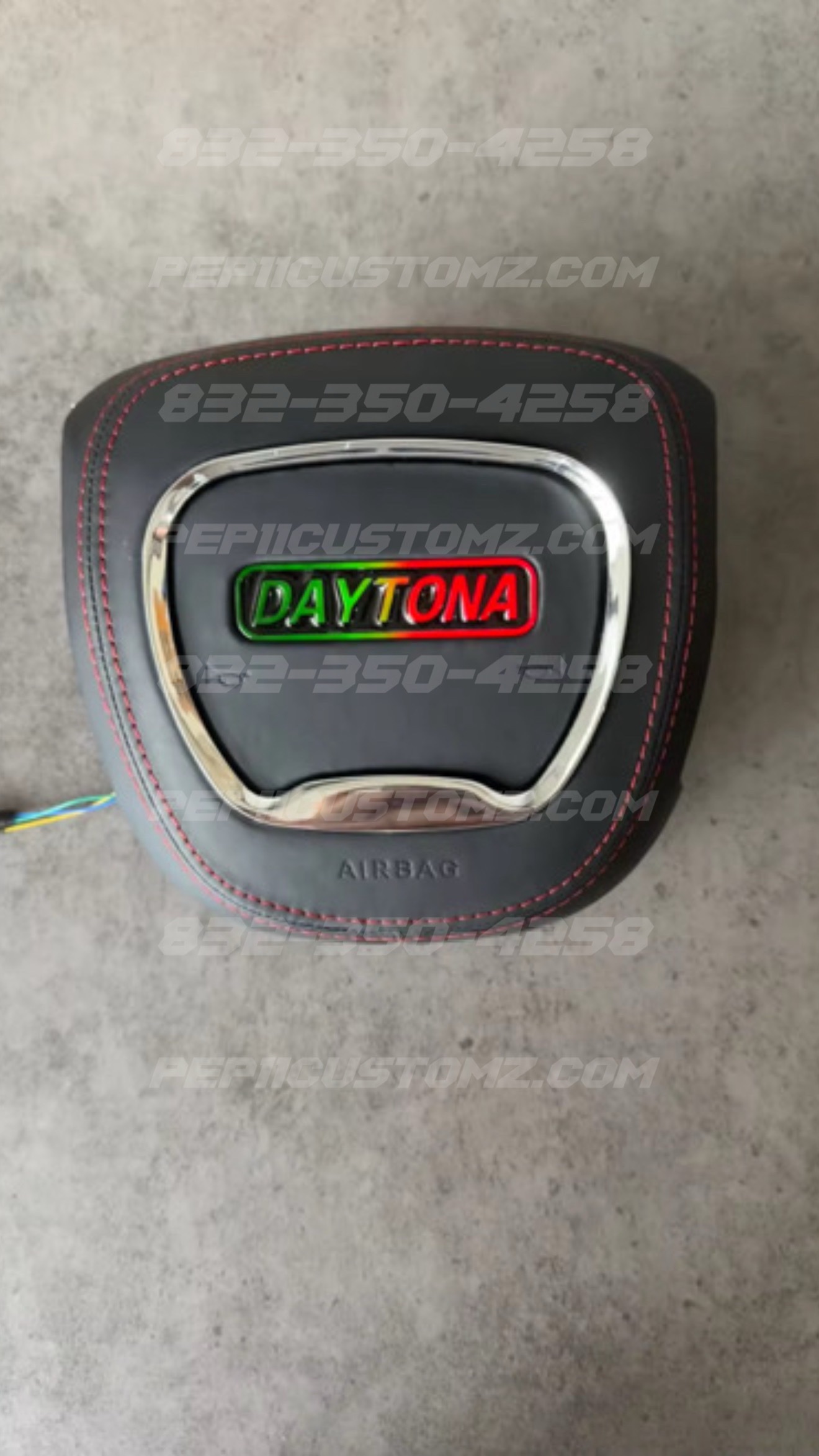 RGB LED LIGHT UP DAYTONA AIRBAG COVER