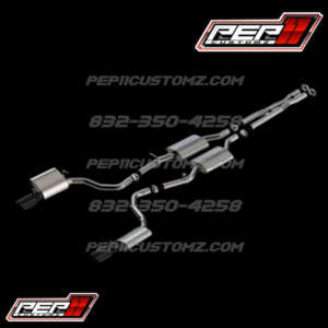 Borla ATAK Cat-Back Exhaust with Black Chrome Tips (19-23 3.6L RWD Charger) Item CR19908