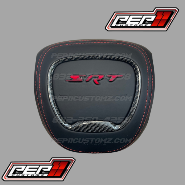 LED ‘SRT’ RGB/FLOW - Carbon Fiber Trim / Red Stitch / Black Leather