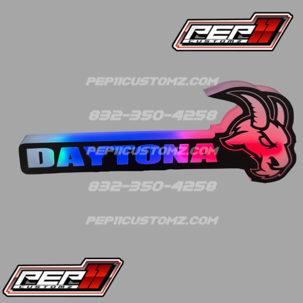 DAYTONA GOAT LED Emblem RGB and Flow patterns - Image 4
