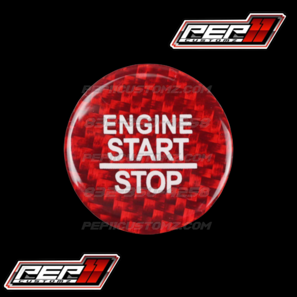 Jeep Grand Cherokee Red Push Start Button Cover Trim