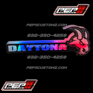 DAYTONA GOAT LED Emblem RGB and Flow patterns