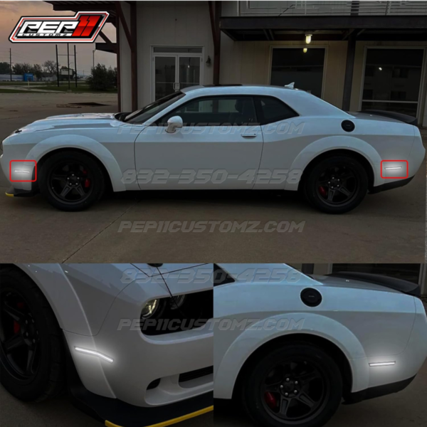 LED White Side marker / Reflectors - Challenger wide body
