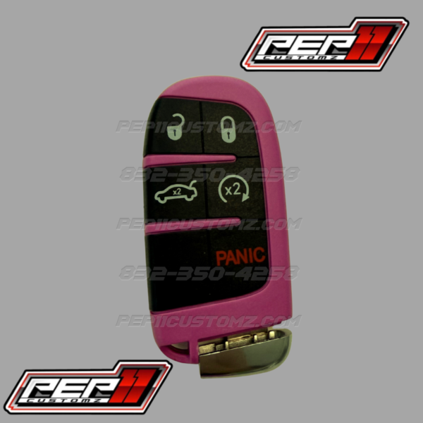 Pink KEY Fob - “SRT HELLCAT” style CHROME - Image 3