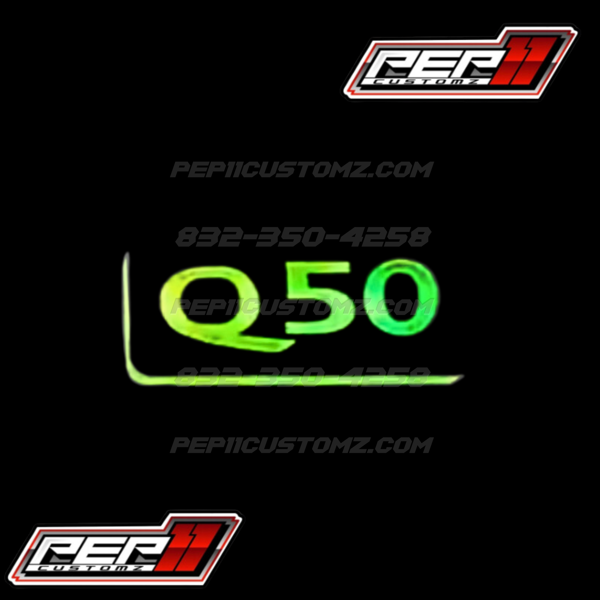 Q50 LED Emblem RGB and Flow patterns