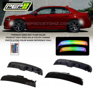 LED RGB Reflectors / Side markers - Chrysler 300 c300 *SOLID COLOR CHANGE. *DOES NOT FLOW**