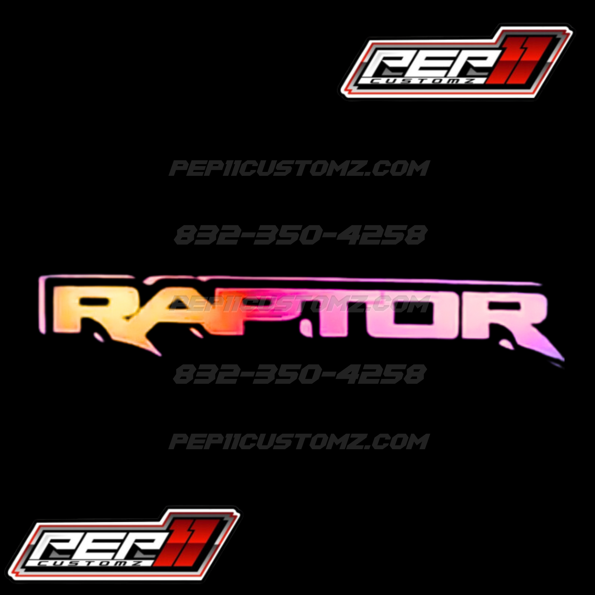 RAPTOR STYLE LED Emblem RGB and Flow patterns - Image 2
