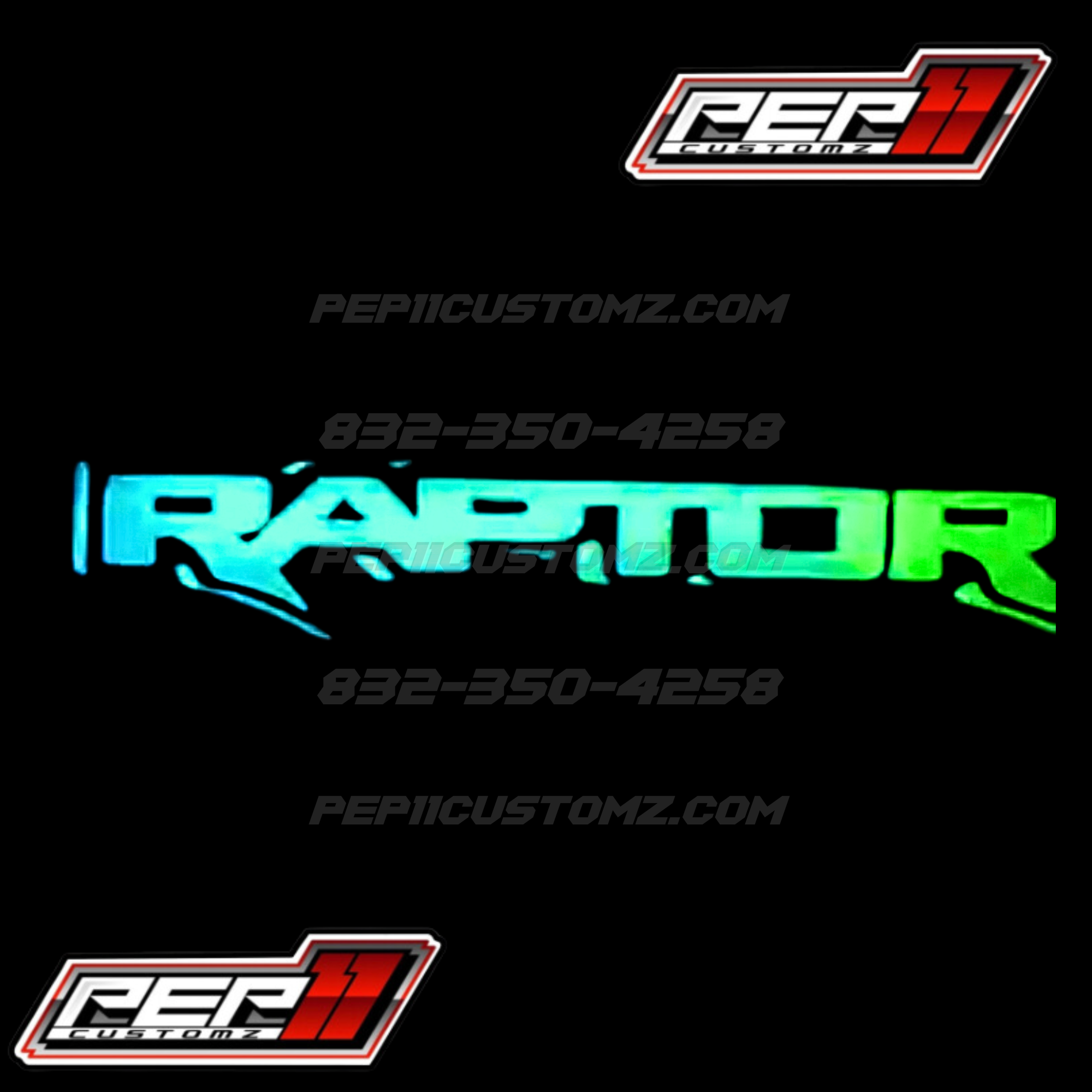 RAPTOR STYLE LED Emblem RGB and Flow patterns