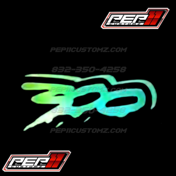 300 SPLATTER STYLE LED Emblem RGB and Flow patterns *PRESALE