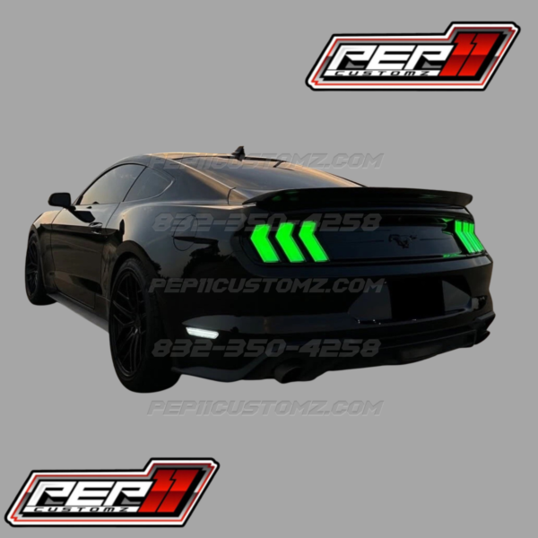 2015-2023 Mustang RGB S650 STYLE LED CLEAR Tail Lights with Animation
