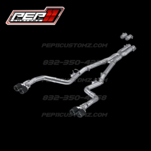 17-23 5.7L HEMI Challenger MBRP Armor Pro Cat-Back Exhaust with Carbon Fiber Tips; Race Version