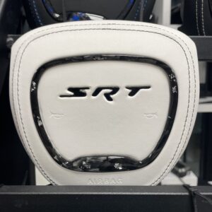 LED ‘SRT’ RGB/FLOW - White Leather / black Stitch /forged white flakes Trim