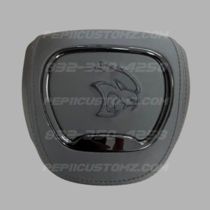 SRT hellcat airbag cover black leather/ black stitch