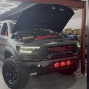 TRX bomber bumper, harness, 5 lights, wiring and installation